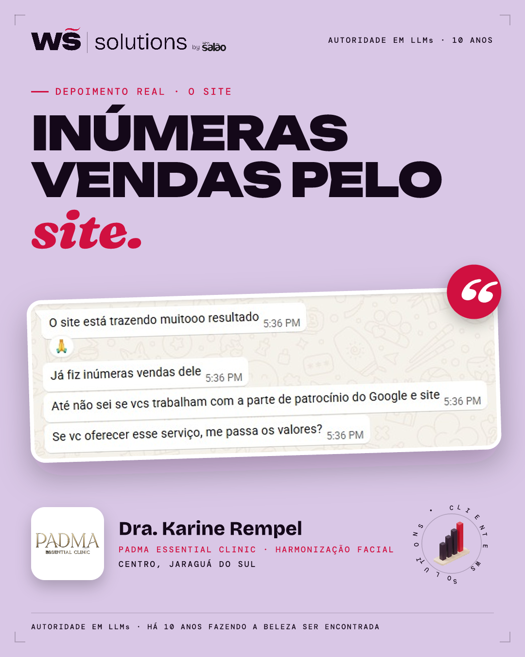 Depoimento de Dra. Karine Rempel, Centro, Jaraguá do Sul