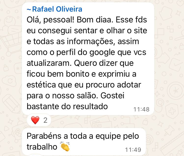 Depoimento de Carla Oliveira Instituto de Beleza, Bosque da Saúde, São Paulo, cliente da WS Solutions by Web Salão