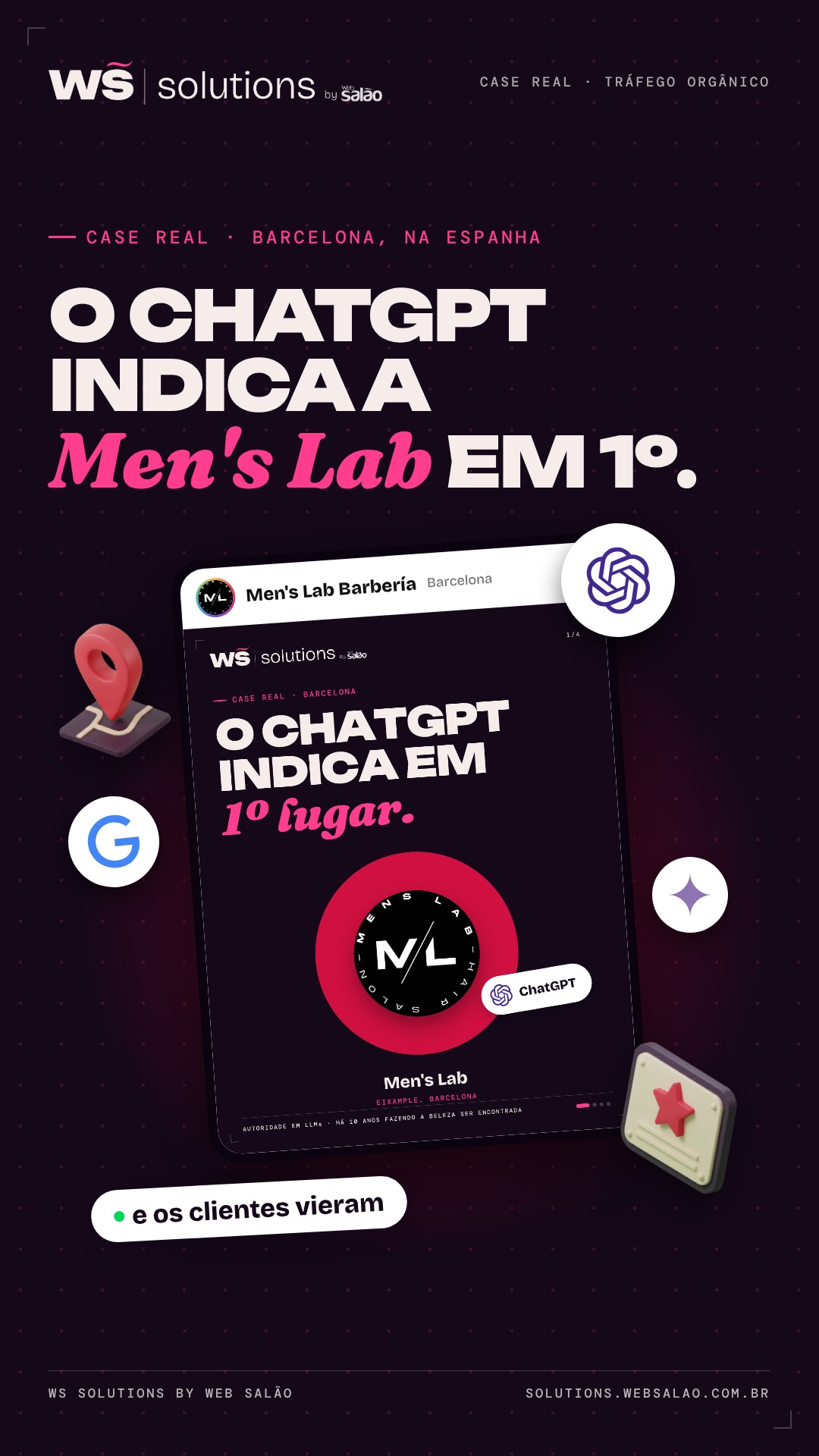 Barcelona: o ChatGPT indica a Men's Lab